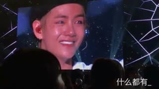 [ BTS] گریه تهیونگ در کنسرت دیروز T.T