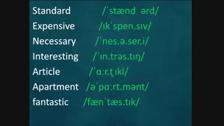 استرس کلمات در زبان انگلیسی