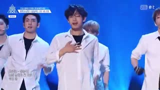 اجرایboy in luv از Bts در produce101فصل دو گروه دوم