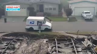 یک روز معمول پستچی در شهر سوخته