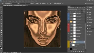 قالب لایه باز ایجاد افکت فلزی
