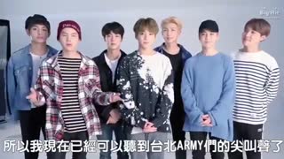[ BTS] پیام ویدیویی بی تی اس برای تور وینگز در taipei