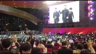 حامد بهداد و محسن قرایی در فرش قرمز جشنواره پوسان 2017