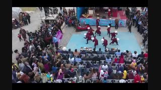 اجرای ذکر خنجر توسط گروه نوای صحرای گلستان در نوروزگاه 1396 شهرستان گنبد کاووس پارت 1