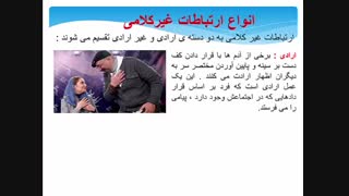 خلاصه ایی از پاور پوینت " زبان بدن " - احمدرضانصیری