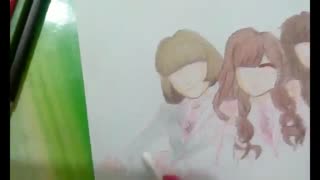 نقاشی کارتونی من از دابل اس ۳۰۱ - سورپرایز داره اخرش ببینید :)))