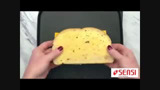 فیلم آموزشی تهیه سوپ ساندویچ گوجه فرنگی و پنیر