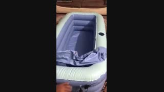 نحوه باد کردن وان حمام