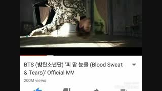[ BTS] بازدیدموزیک ویدیو BS&T هم ۲۰۰ میلیونی شد !!!!