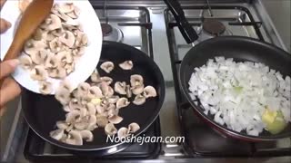 آموزش آشپزی - خوراک قارچ فوری