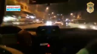 تعقیب و گریز پلیس تهران با پراید سرقتی در خلاف جهت خیابان