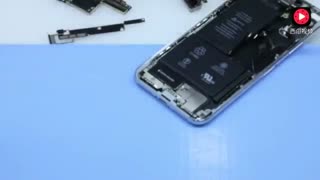 کالبدشکافی گوشی آیفون X  و نمایش اجزای داخلی آن