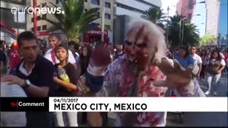 تظاهرات زامبی ها در مکزیک