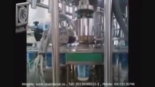 ویدئو دستگاه پرکن ظروف لیوانی روتاری (چهار لاین)