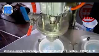 ویدئو دستگاه پرکن کشک در ظروف لیوانی