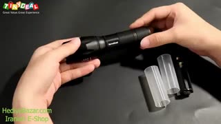 چراغ قوه پلیسی آمریکایی زنون زوم دار 5 زمانه با لامپ T6