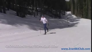 تکنیک گام مورب در اسکی نوردیک کلاسیک