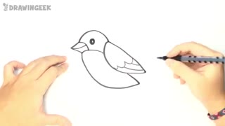 آموزش ویدیویی نقاشی پرنده برای کودکان – گام به گام