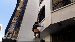 رنگ آمیزی نما-آریا سازه ارتفاع البرز