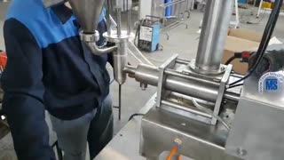 دستگاه پرکن ارده و مایعات غلیظ مانند عسل مربا شیره خرما ساخت توان صنعت