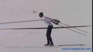تکنیک باتوم گذاری یک گامی در اسکی نوردیک کلاسیک