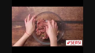 فیلم آموزشی تهیه پیراشکی با گوشت قلقلی