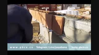 ویدیو اجرای آجر نما با استفاده از اسپری فوم ملات