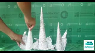 هنر دستی دکوراسیون با فویل آلومینیوم