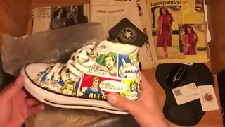 جعبه گشایی کانورس آل استار مدل "Americancomic"