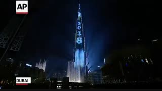 آتش بازی لحظه تحویل سال نو میلادی در شهرهای مختلف جهان