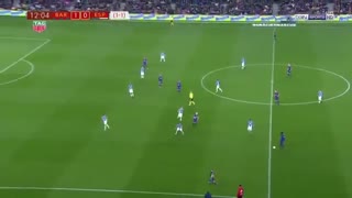 نیمه اول بازی بارسلونا 2-0 اسپانیول ( 6 بهمن 96 )