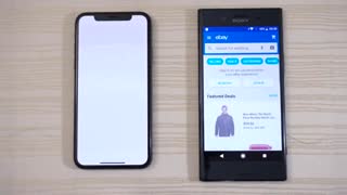 مقایسه سرعت آیفون X با سونی XZ Premium