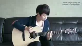 گیتار زدن پسر کره ای به سبک حرفه ای