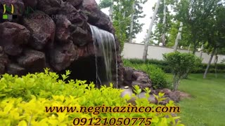 ساخت آبنما صخره ای