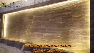 طراحی و ساخت آبنما دیواری