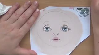 کشیدن صورت عروسک