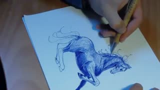 نقاشی فوق العاده با خودکار