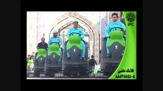 اماکن مذهبی-نظافت حرم-زمین شوی-کف شوی-سرنشیندار-اسکرابر