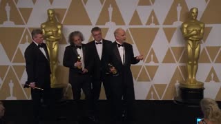 مصاحبه پشت صحنه اسکار 2018 با سایر برنده ها