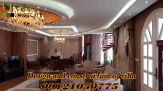 طراحی و ساخت ویلا و ساخت آبشار صخره ای
