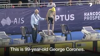 شناگر ۹۹ ساله استرالیایی، رکورد جهانی در گروه سنی خودش را شکست