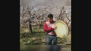 دف نوازی امیدمعین