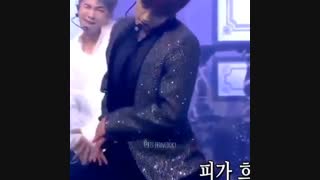 وقتی دست جونگجوک وسط اجرا خونریزی میکنه+ج به چالش خودمو دنیا^^