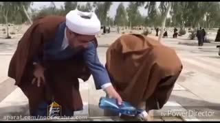 آیت الله جوادی آملی برمزار استادشان آیت ا..الهی قمشه ای
