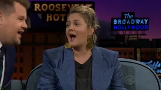 حضور  Drew Barrymore در برنامه James Corden