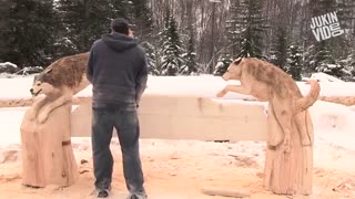 تراشکاری زیبا روی چوب