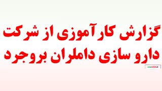 گزارش کارآموزی از شرکت دارو سازی داملران بروجرد