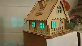 کلبه چوبی شب خواب زیبا (7 رنگ)