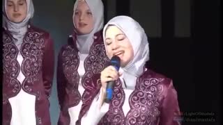 اجرای فوق العاده دختران آلمانی در مدح خاتم الانبیا  حضرت محمد (ص)