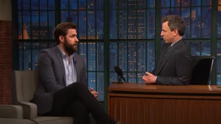 حضور John Krasinski در برنامه Seth Meyers - قسمت دوم